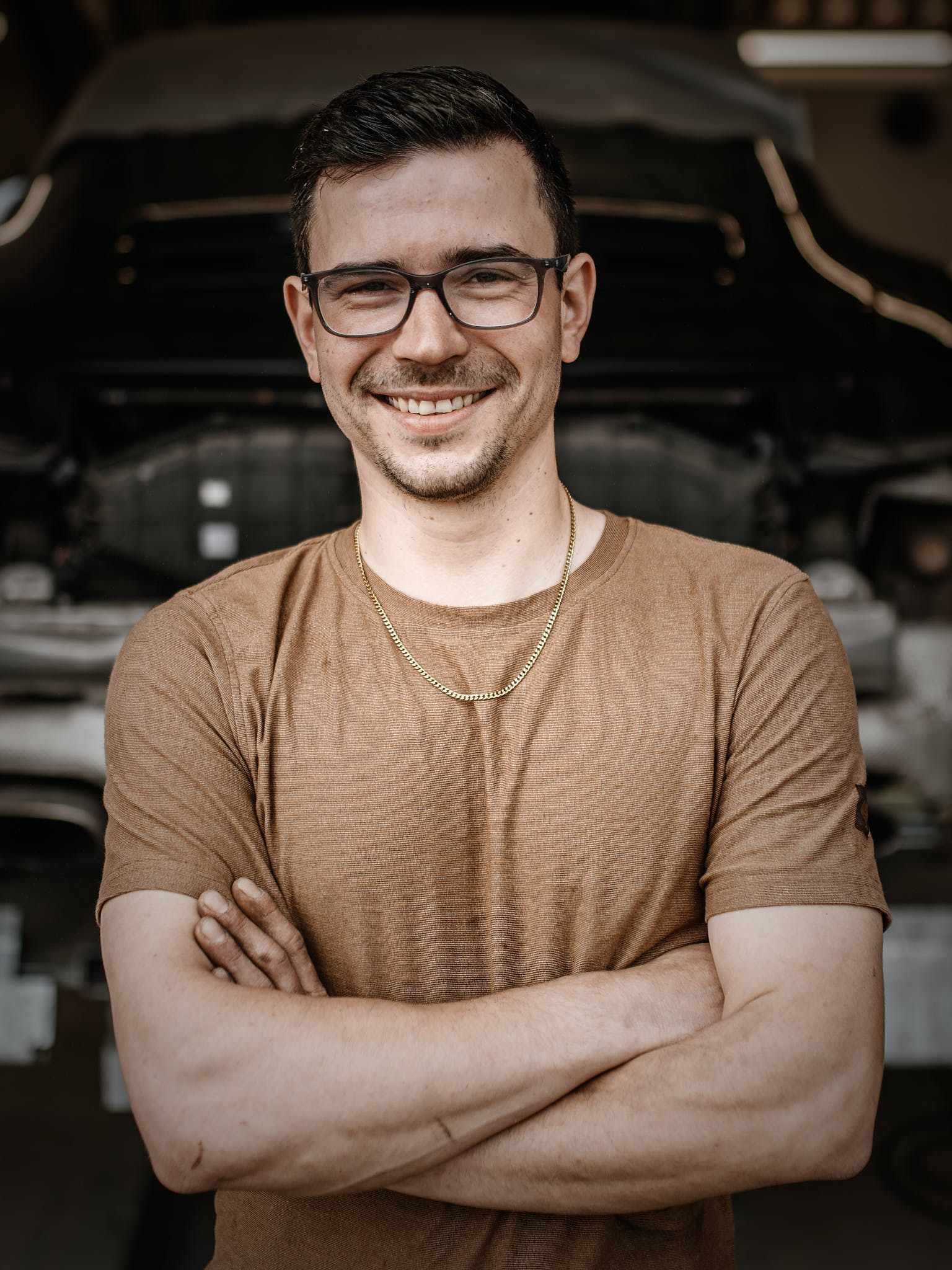 Ianis Haas in seiner Werkstatt